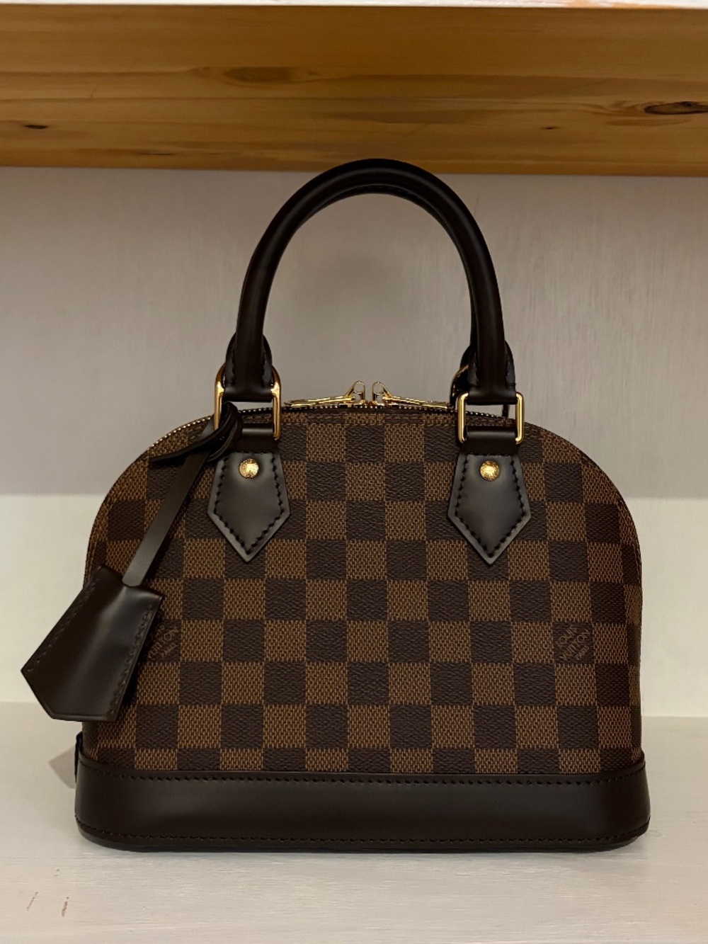 Louis Vuitton Alma BB Damier Ebene (adjustable strap)